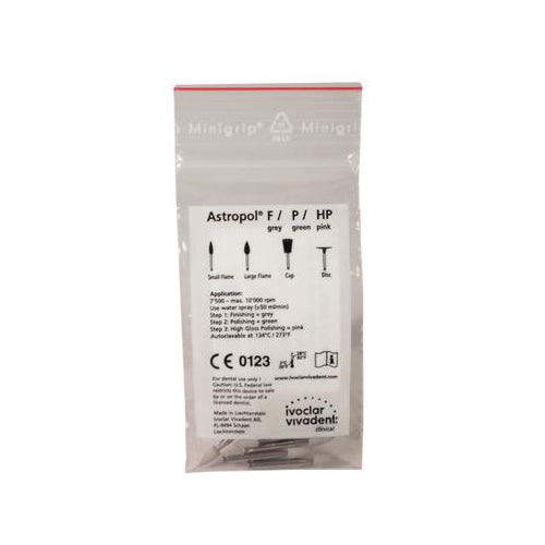 Ivoclar Vivadent 557615 Astropol F Finishers Small Flame Dental Points Gray 6/Pk Ivoclar Vivadent 557615 Astropol F Finishers Small Flame Dental Points Gray 6/Pk